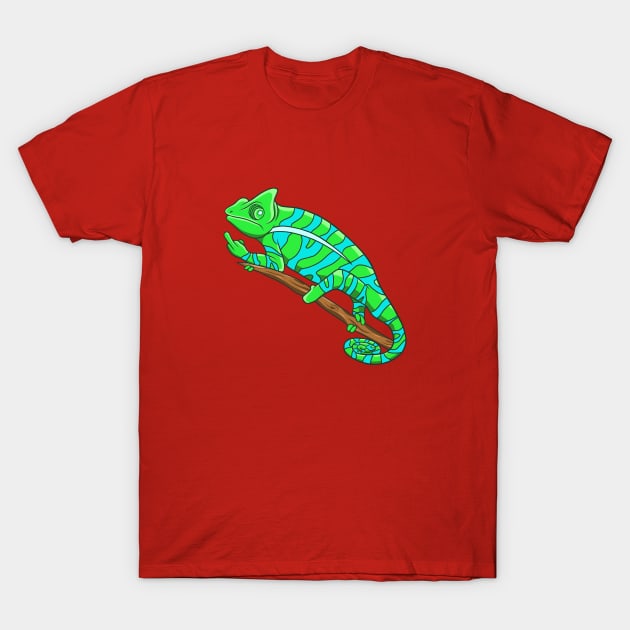 Fuck off chameleon T-Shirt by SmittyGFX